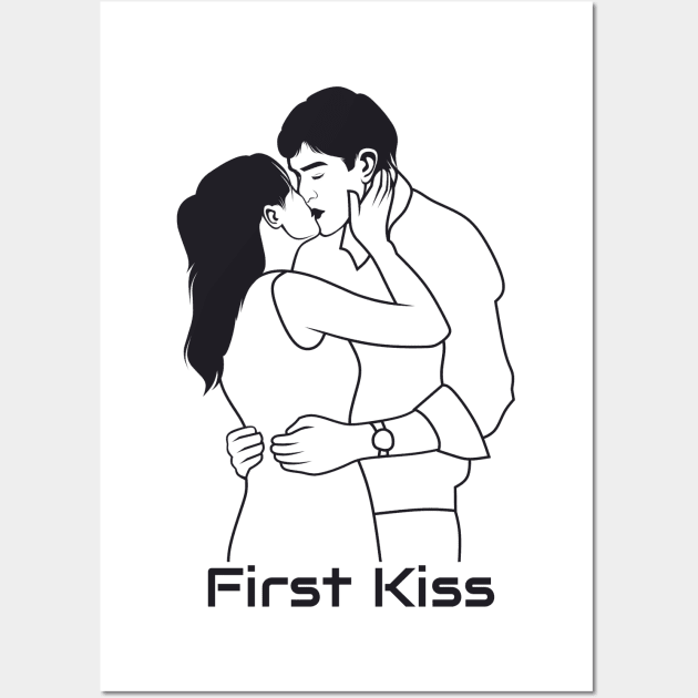 Jim and pam first kiss Wall Art by Hoperative